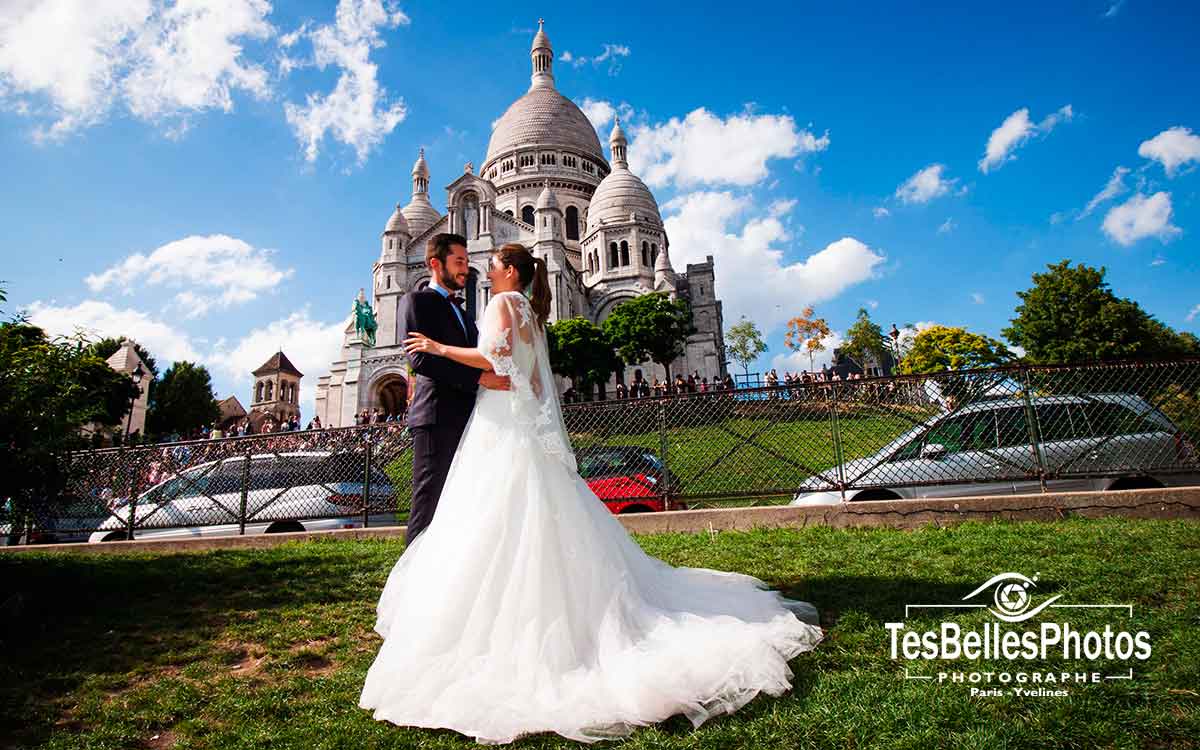 巴黎蒙马特圣心大教堂 (Basilique du Sacré-Cœur) 婚纱写真