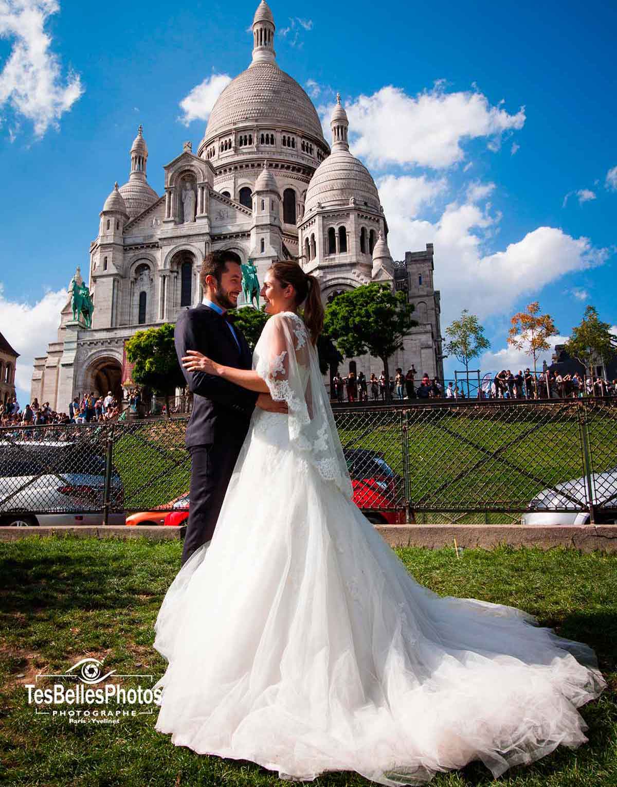 巴黎圣心大教堂婚纱照