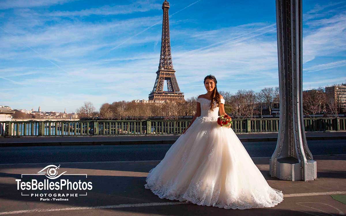 巴黎 Bir-Hakeim 桥婚纱写真摄影