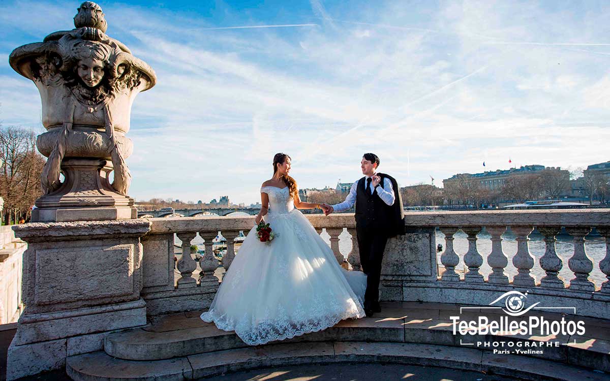 巴黎情侣婚纱写真照