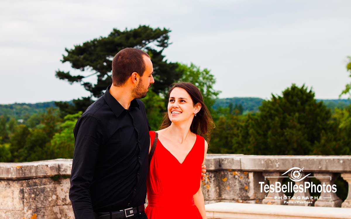 卢瓦尔河谷城堡情侣婚前爱情写真