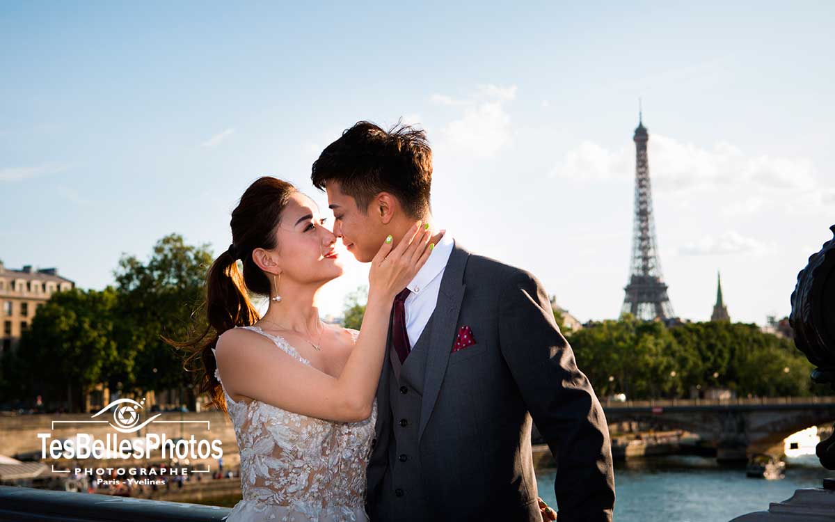 巴黎情侣照, 巴黎新人婚纱照